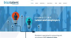 Desktop Screenshot of bizztalent.be